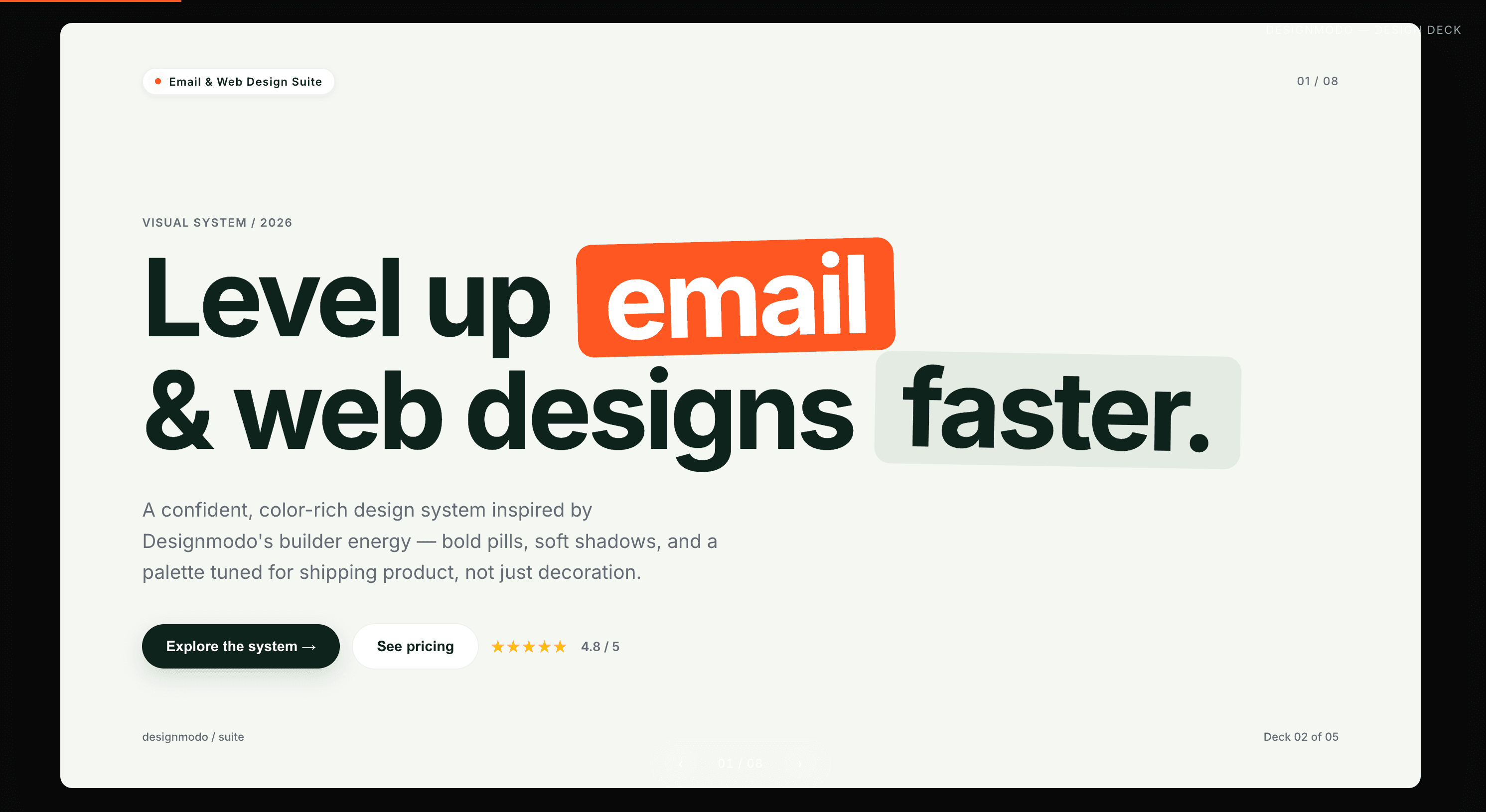 Designmodo Tailwind website pack preview