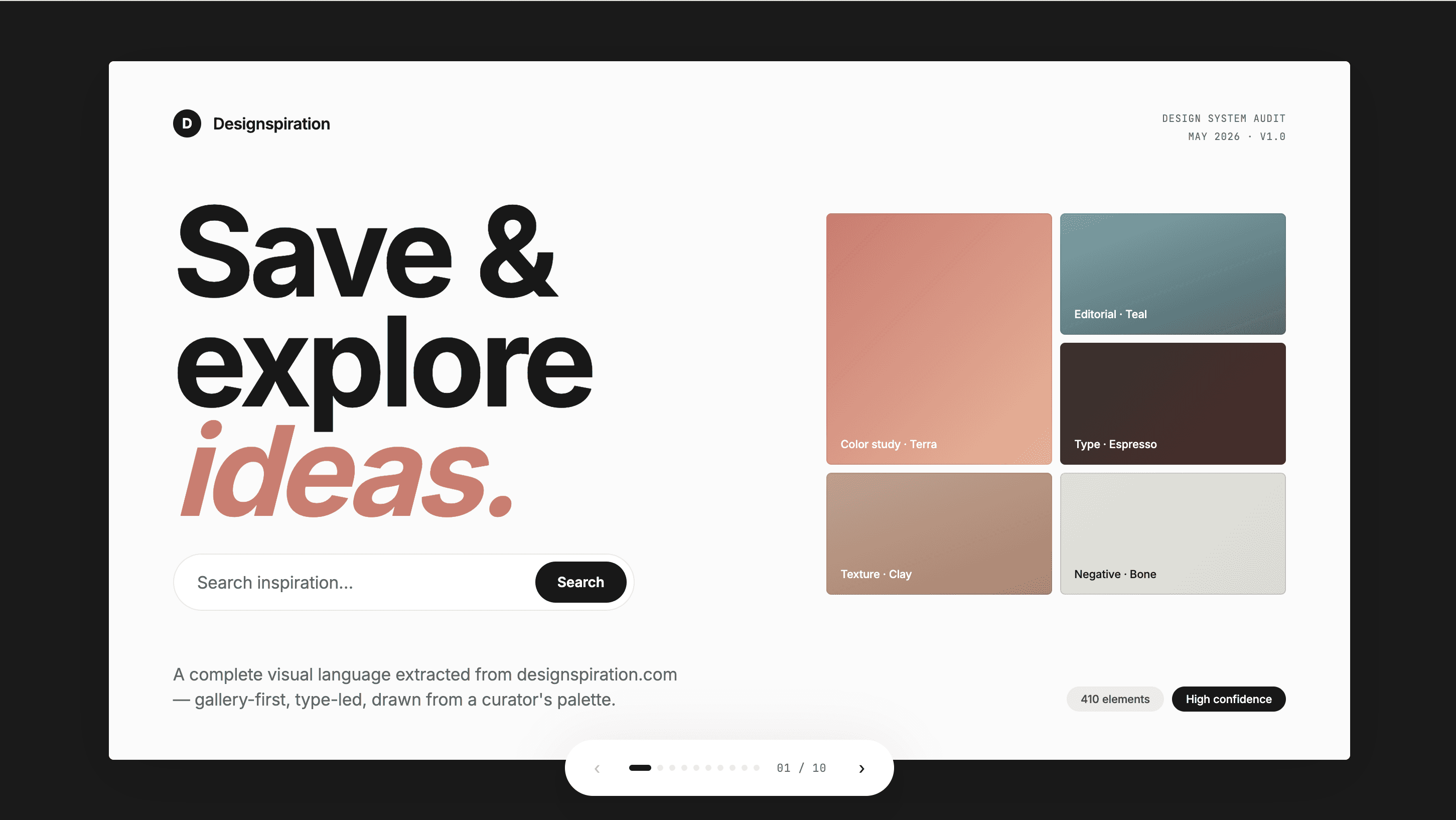 Designspiration Tailwind website pack preview
