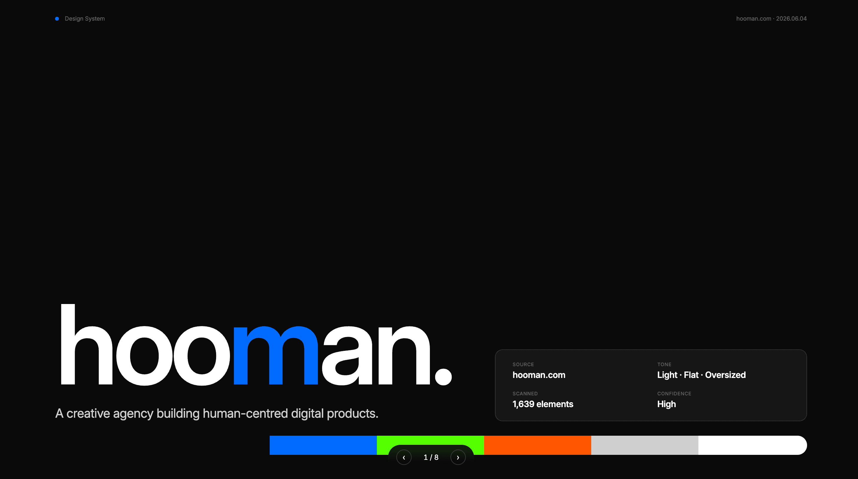 Hooman Tailwind website pack preview