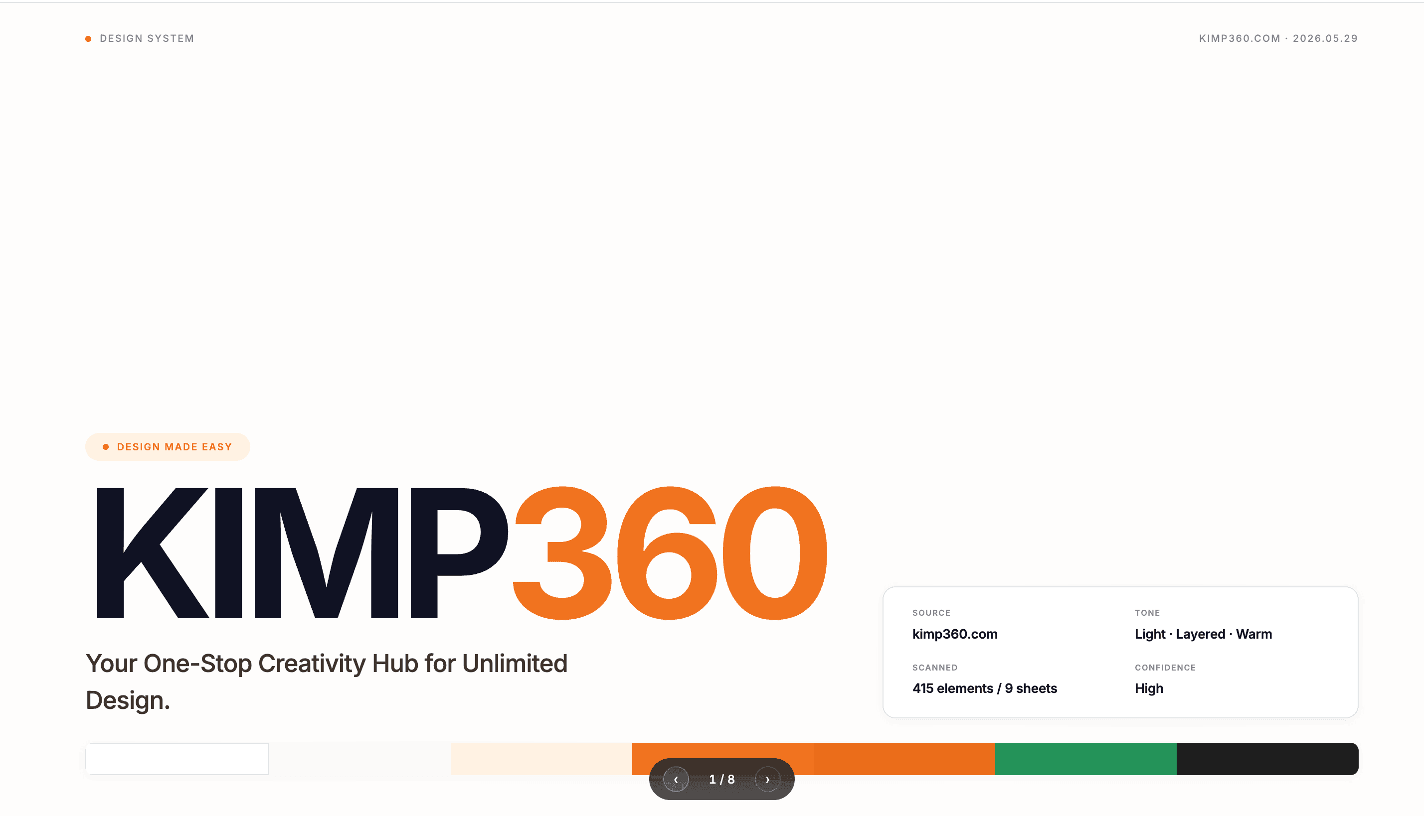 Kimp Tailwind website pack preview