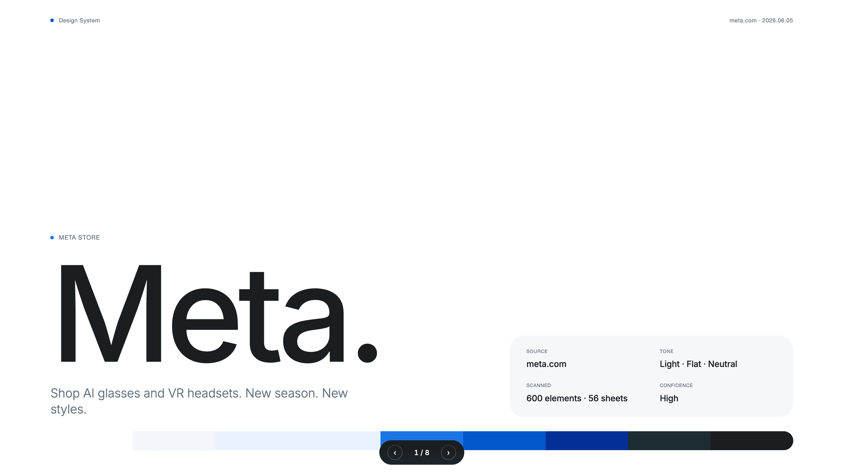Meta Tailwind website pack preview