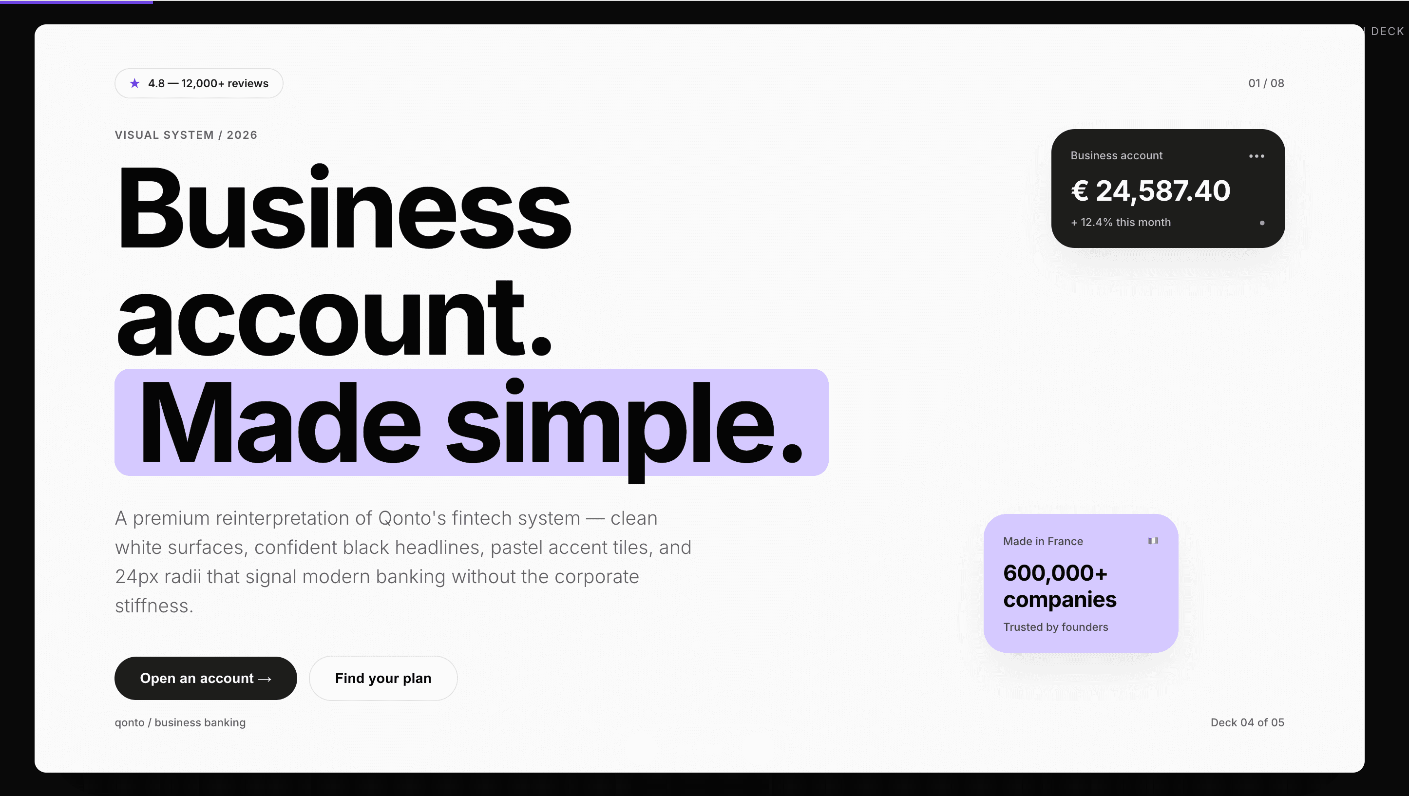 Qonto Tailwind website pack preview