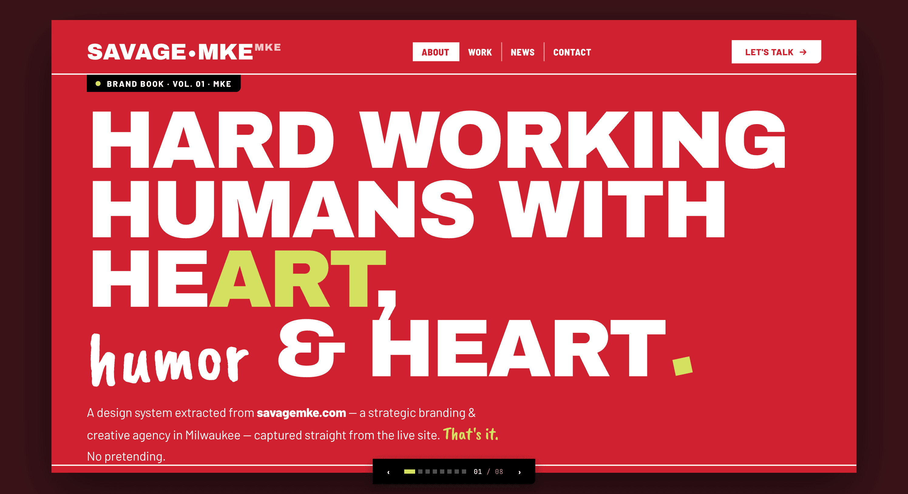 Savage Tailwind website pack preview