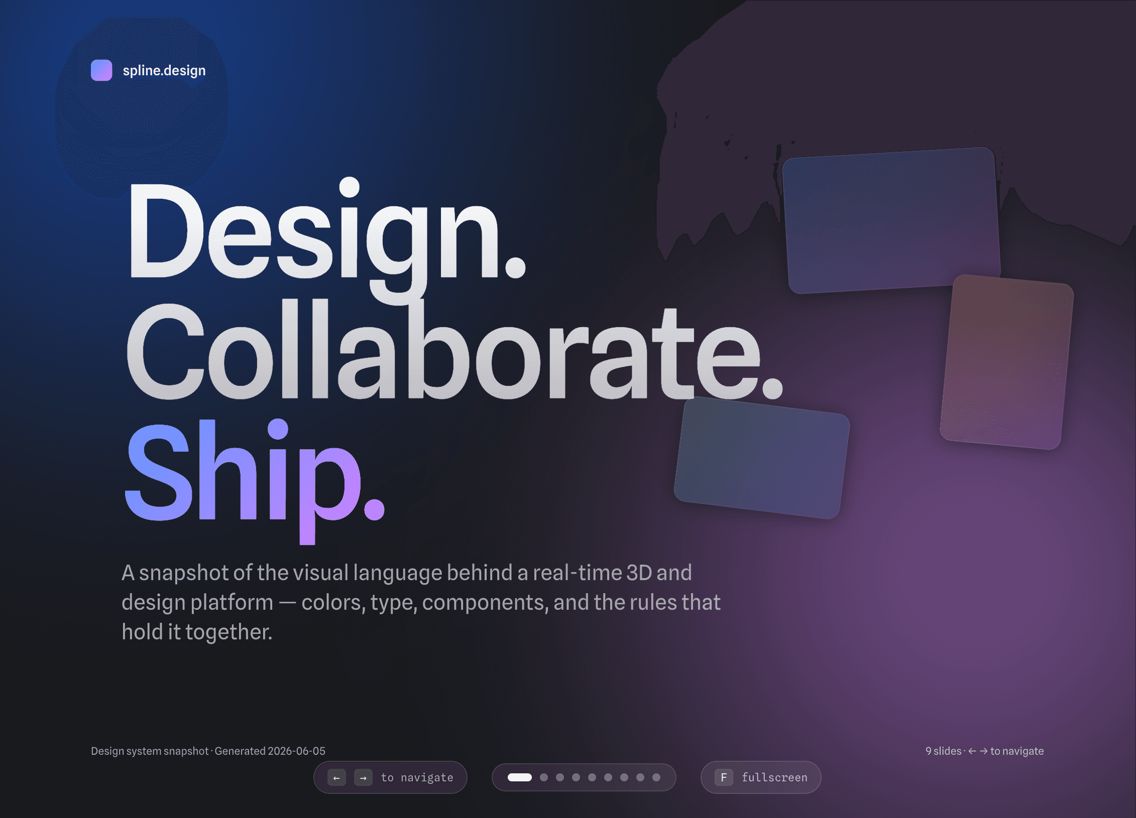 Spline Tailwind website pack preview
